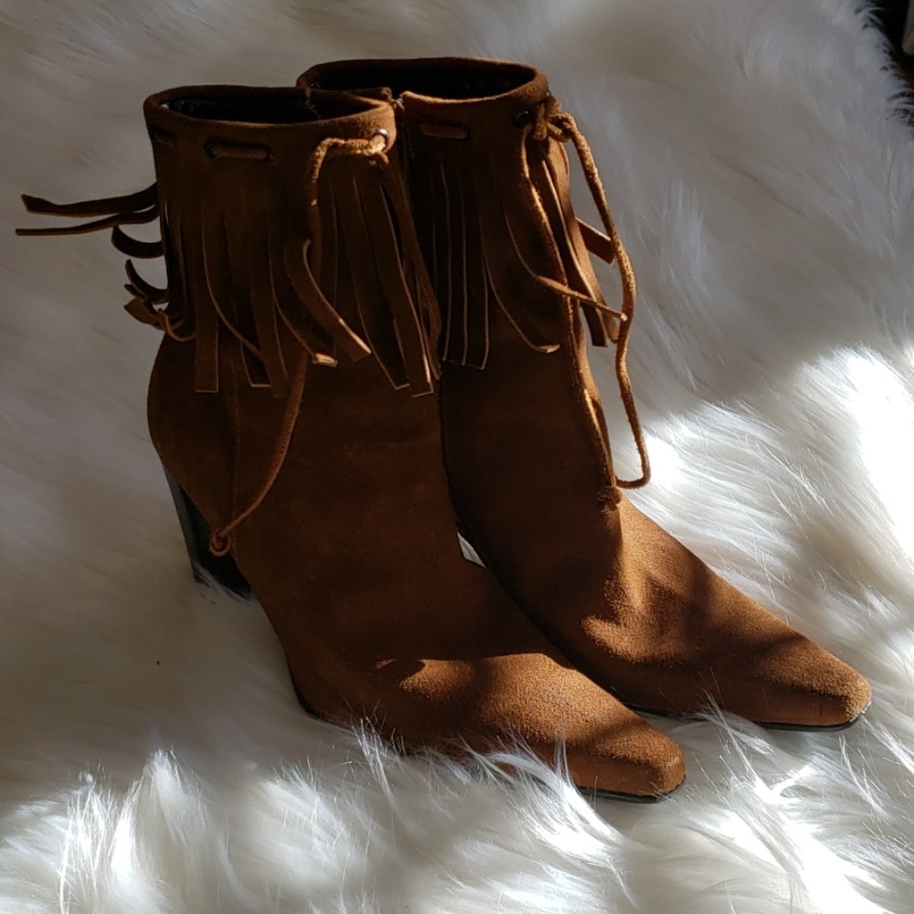 Nine West fringe boots